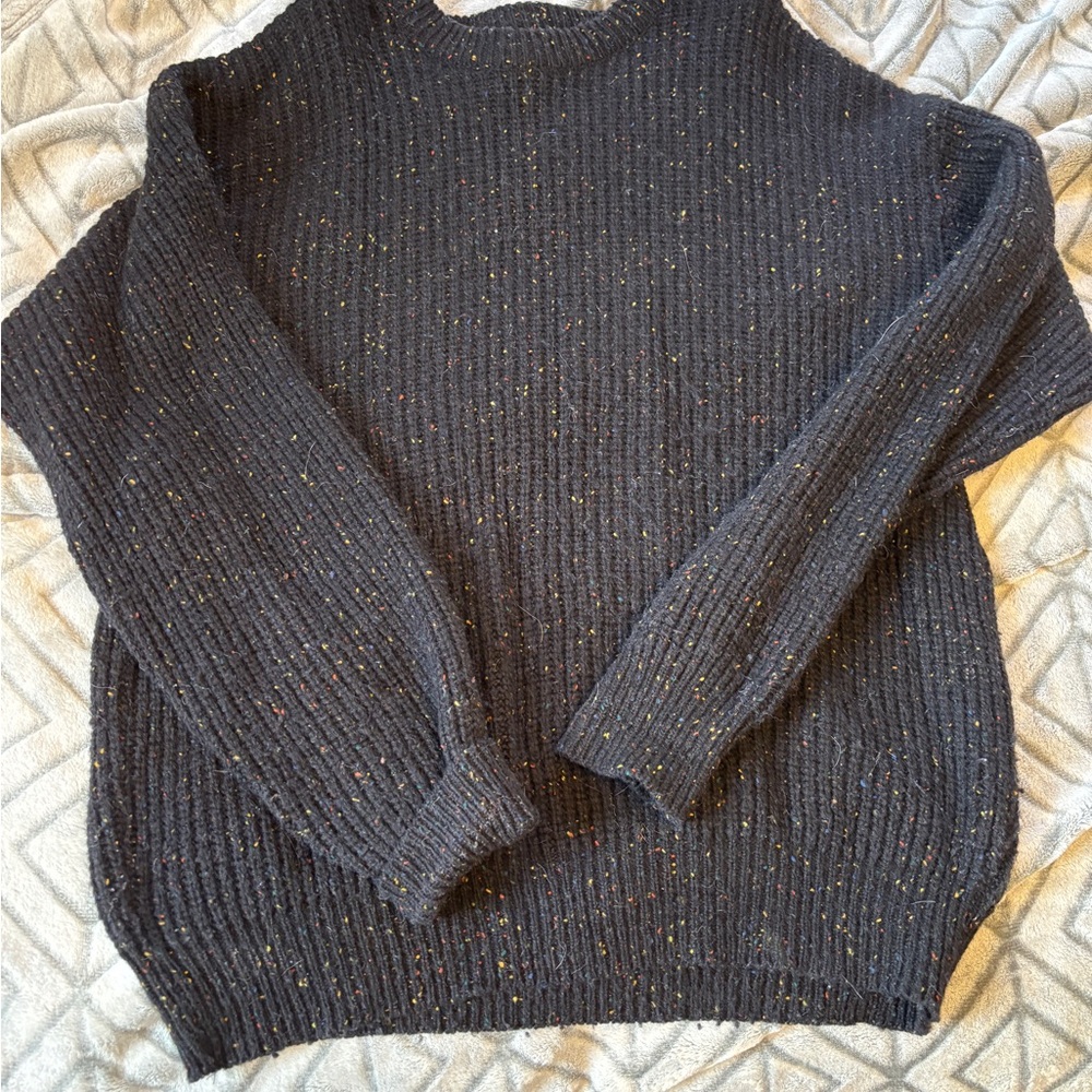Vintage Unlimited Quest Clothing Speckled Knit Sweater – L/G – Unisex Cozy